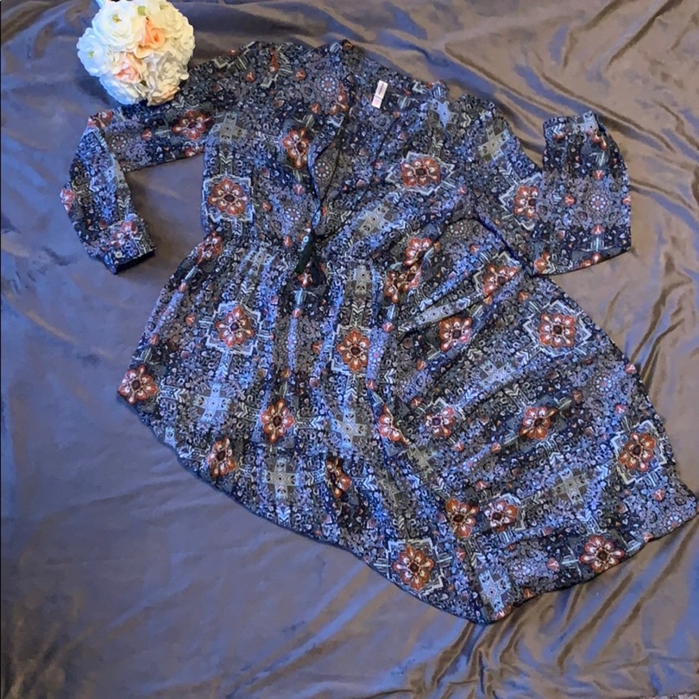 Paisley maxi dress